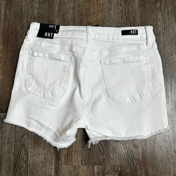 Kut from the Kloth White Jean Shorts Fitted Design - Picture 2 of 6